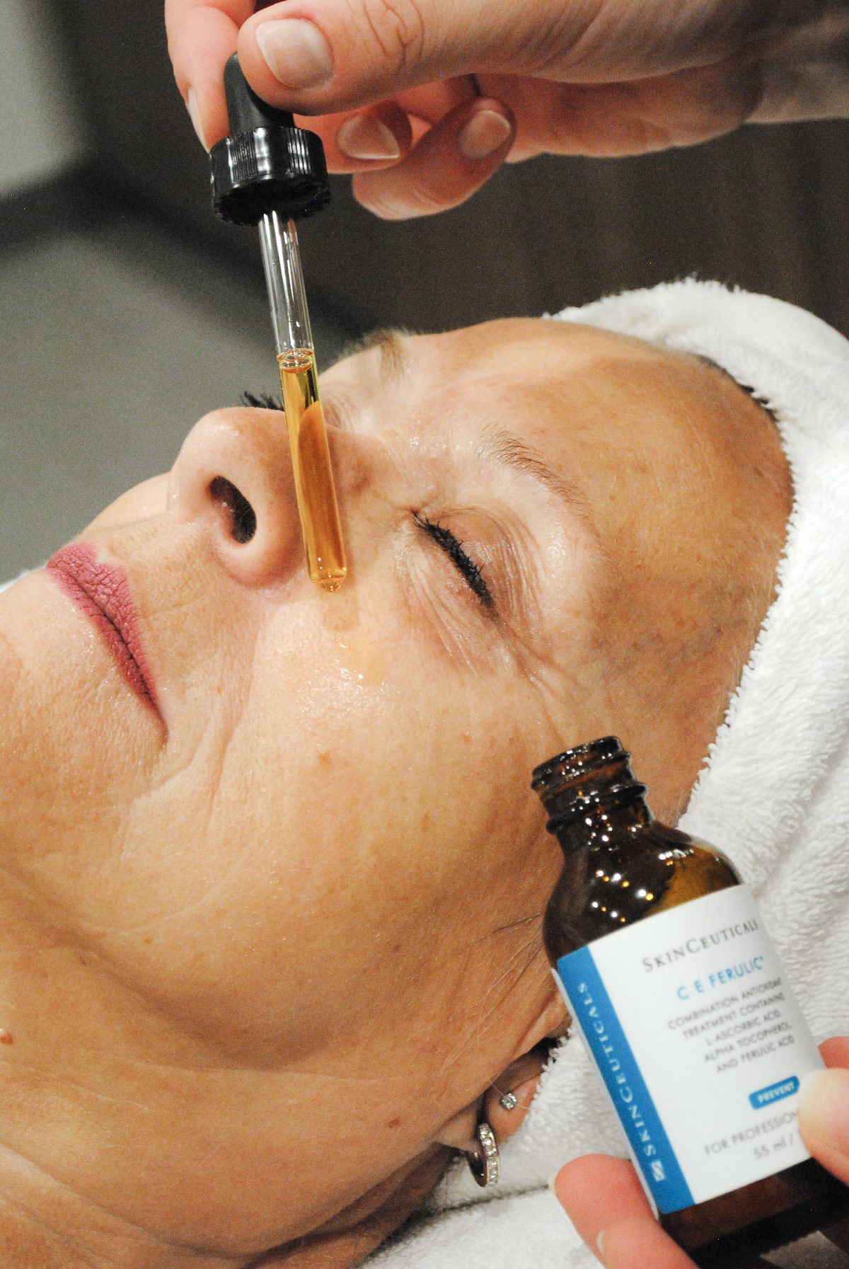 Skincare applied after an IPL treatment at Focus Aesthetics